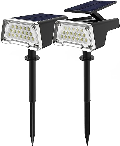 ComphyGo Outdoor Solar Lights 2pack, Solar Lights for Outside,Patio Lights