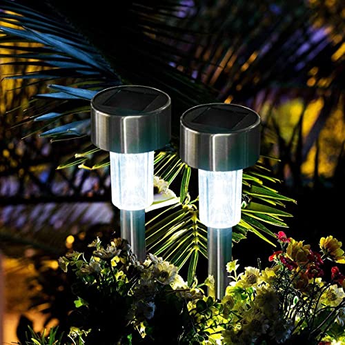 Solar Garden Light 10 Pack,D1 Outdoor LED Solar Powered Garden Lights for Lawn, Patio, Yard, Walkway, Driveway