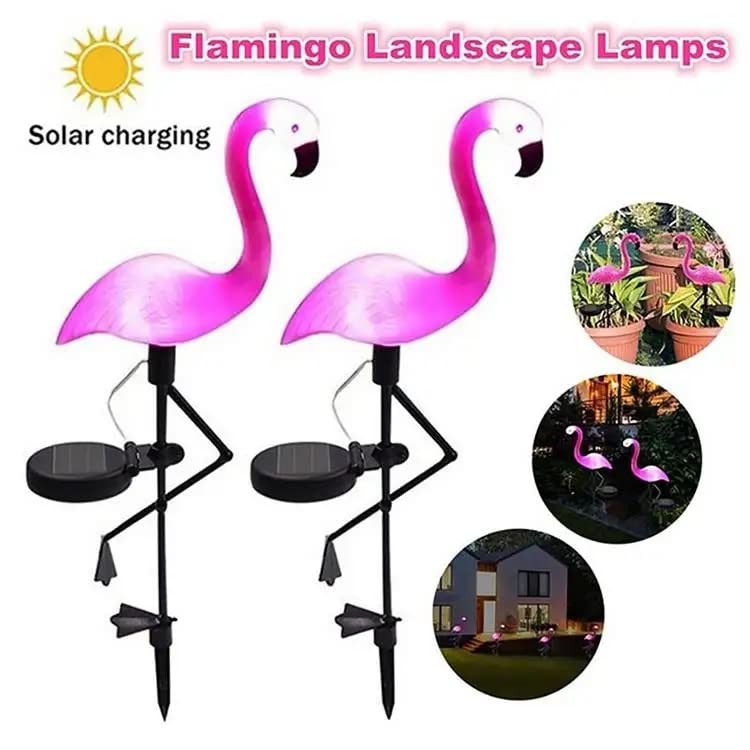ComphyGo Solar Lights for Outside Flamingo Lawn Lamp Turn on/Off Automatically for Patio Lights,Landscape Lighting,Yard Decorations Outdoor,Solar Lights Outdoor Waterproof