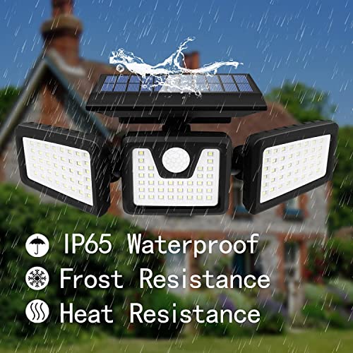 118 Led 3 Head Led Solar Outdoor Light,