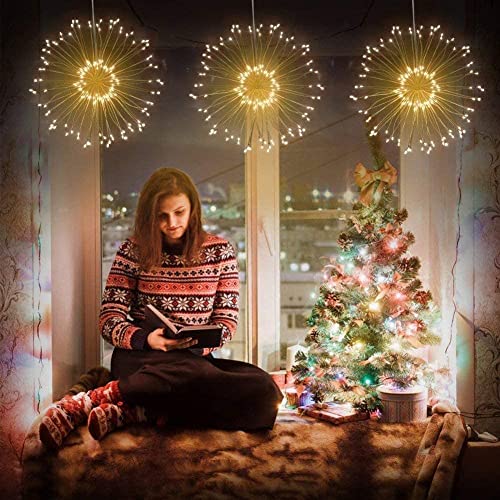 ComphyGo Solar Lights for Outside 120leds String Lights with Remote Control for Garden Decor, Front Porch Decor, Patio Lights, Landscape Lighting, Solar Lights Outdoor Waterproof