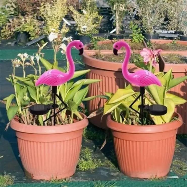 ComphyGo Solar Lights for Outside Flamingo Lawn Lamp Turn on/Off Automatically for Patio Lights,Landscape Lighting,Yard Decorations Outdoor,Solar Lights Outdoor Waterproof