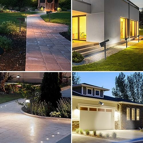 ComphyGo Outdoor Solar Lights 2pack, Solar Lights for Outside,Patio Lights