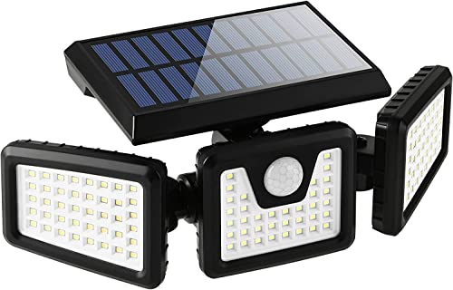 118 Led 3 Head Led Solar Outdoor Light,