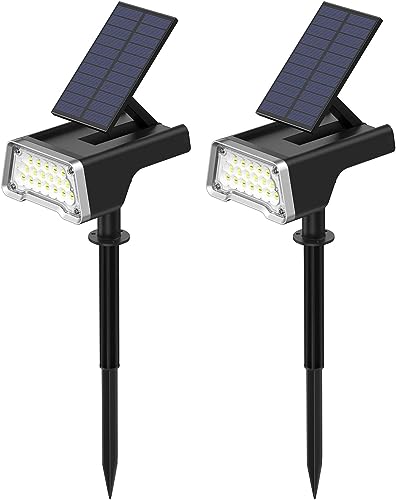 ComphyGo Outdoor Solar Lights 2pack, Solar Lights for Outside,Patio Lights