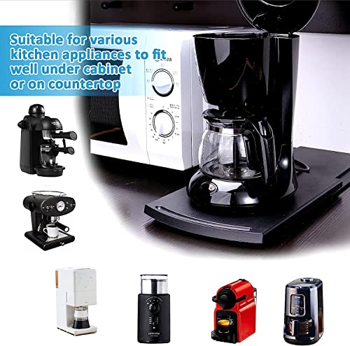 Kitchen Caddy Sliding Coffee Maker,Kitchen Appliance Moving Caddy, Countertop Slider with Smooth Rolling Wheels for Blender, Toaster, Air Fryer, Pot, Food Processors, Aid Mixer (Set of 1)