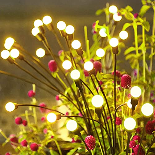 ComphyGo Starburst Swaying Solar Firefly Light LED Outdoor IPWaterproof Decorative Garden Lights for Pathway Yard Patio - Solar Lights for Outside, Outdoor Lights & Landscape Lighting Decor Clearance