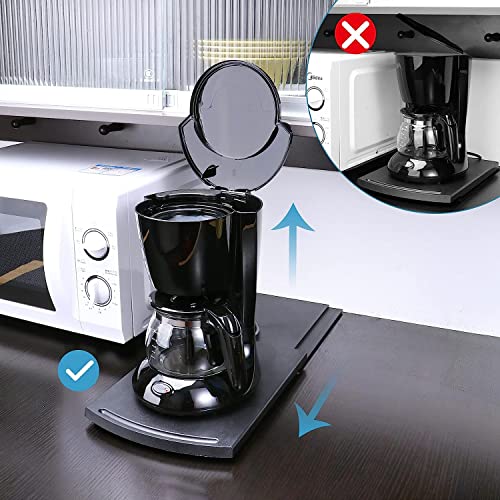Kitchen Caddy Sliding Coffee Maker,Kitchen Appliance Moving Caddy, Countertop Slider with Smooth Rolling Wheels for Blender, Toaster, Air Fryer, Pot, Food Processors, Aid Mixer (Set of 1)