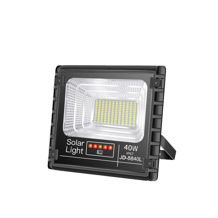 40W Solar Outdoor Flood Light Waterproof/Remote Control/Automatic Working for Balcony, Patio, Garage, Porch, Garden